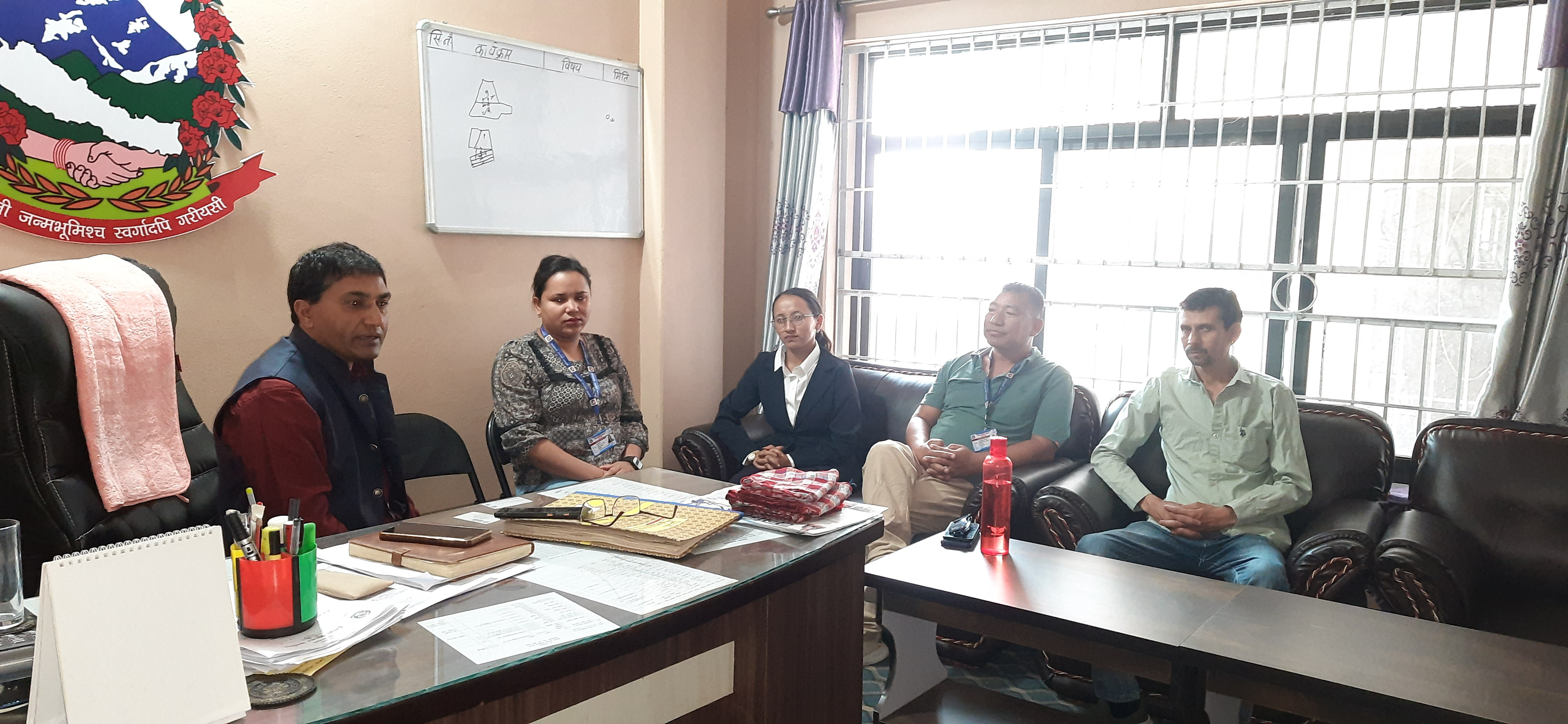 Welcoming of newly appointed Section Officer Ms. Nabina Giri on 2081 Baisakh 21