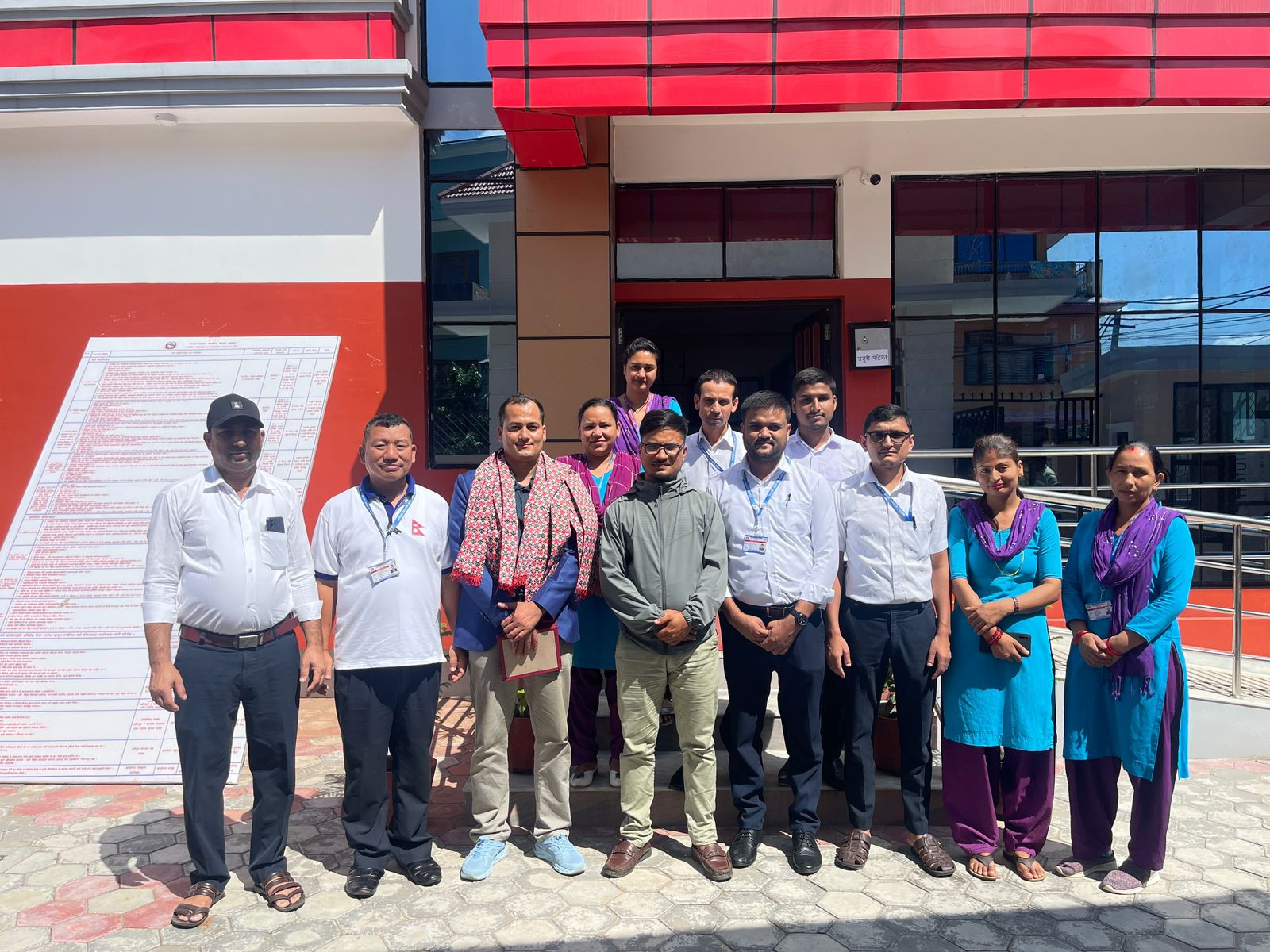 Date 2082-5-4 Wednesday - A farewell and see you again program was organized in honor of Mr. Meghraj Raut, Police Inspector of Armed Police Force Nepal Katari Base Camp, who was transferred to Saptari.