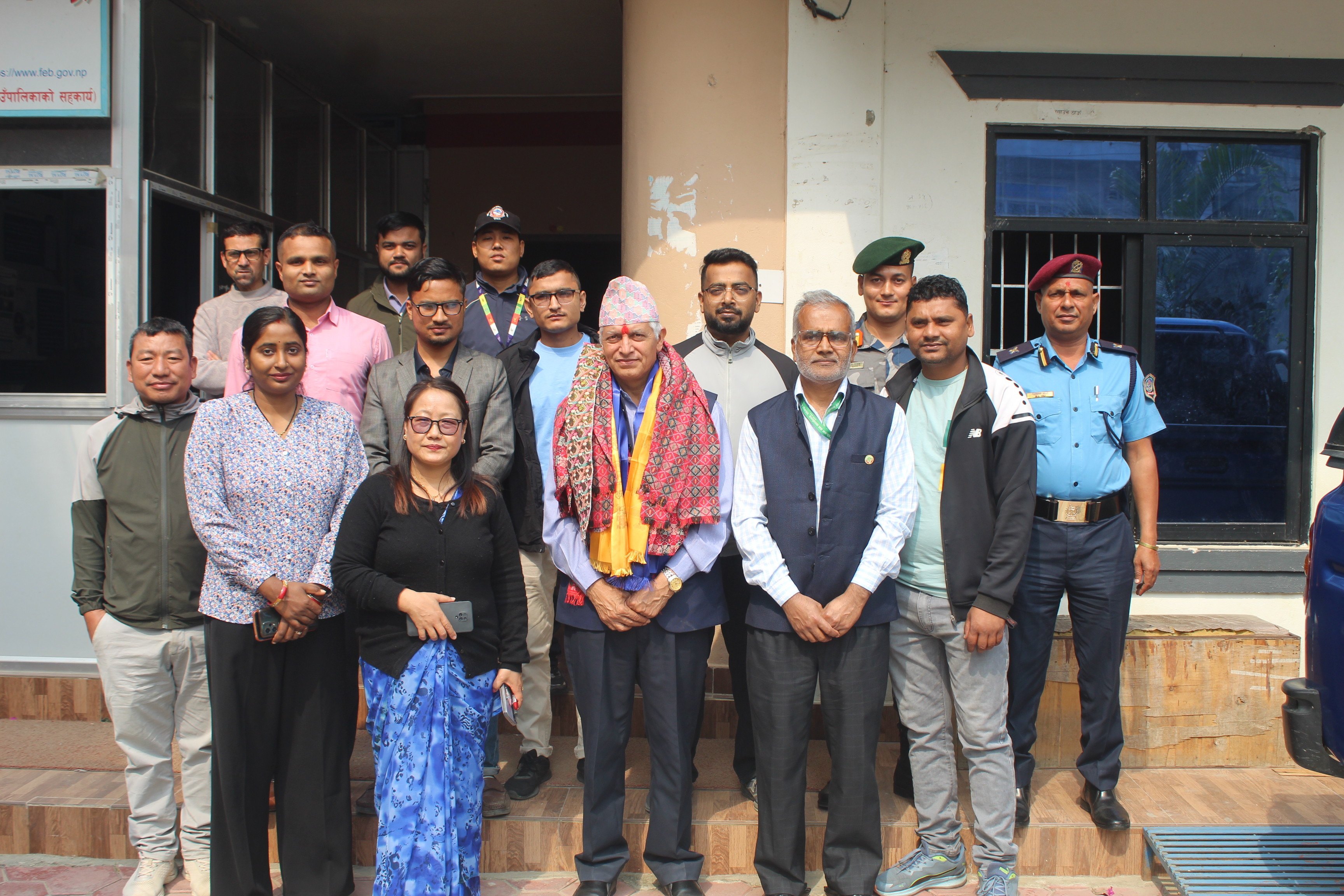 Date 2081-12-8 Farewell program organized on the occasion of the transfer of the husband of the Chief District Officer of Udayapur District, Hari Prasad Ghimire, to the District Administration Office, Parbat as the Chief District Officer.