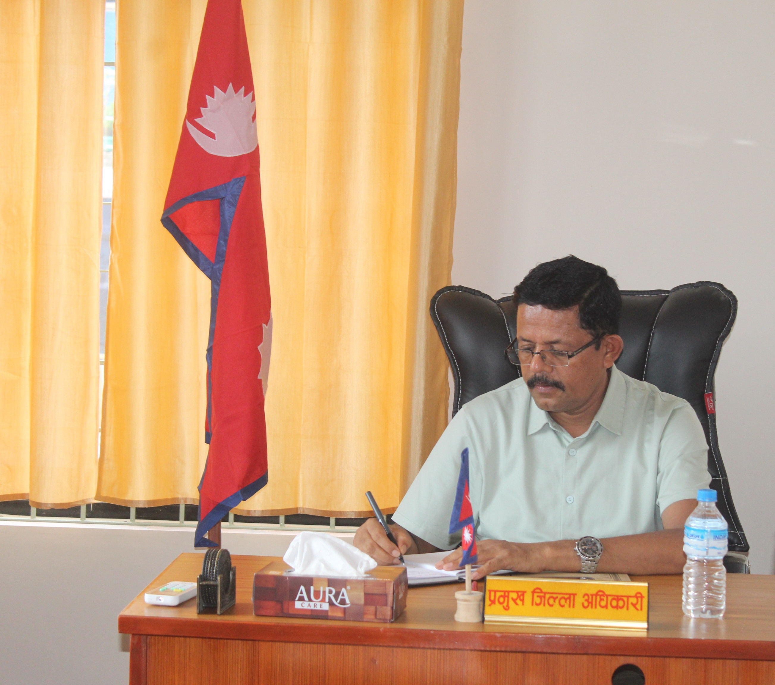 Staff meeting held under the chairmanship of Chief District Officer Mr. Prem Prasad Luitel on 2082-2-30 B.S.
